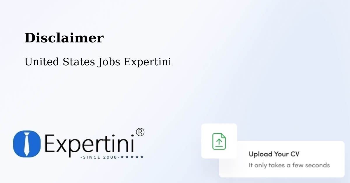 Disclaimer – Monson - United States Jobs Expertini